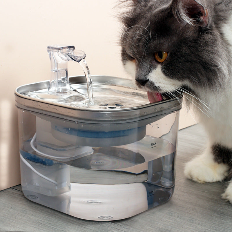 Haustier Katze Hund Edelstahl Automatische Zirkulations-Wasserspender