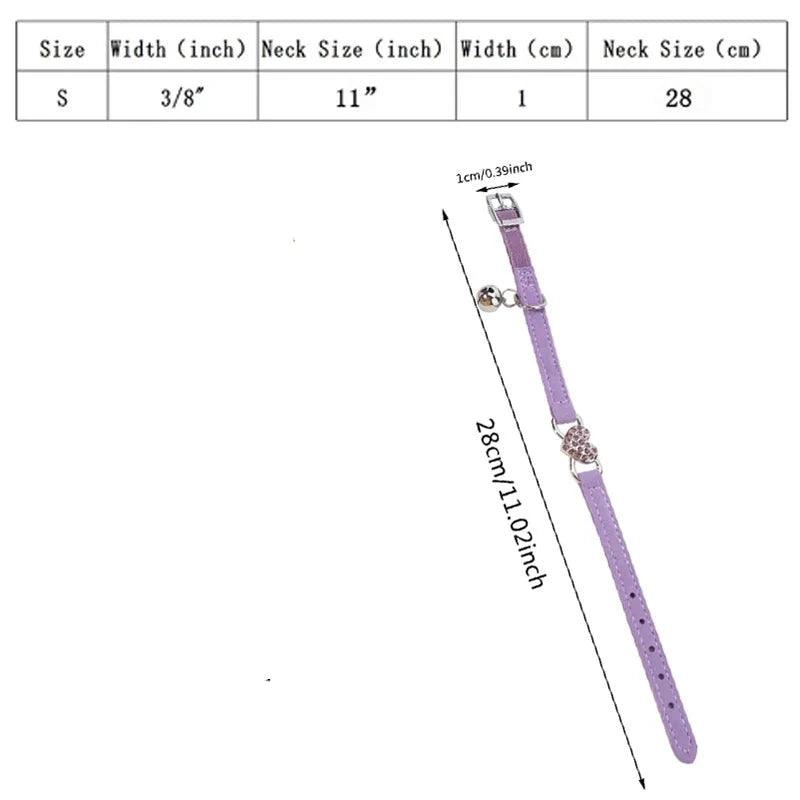 Herz Charme und Glocken Katzenhalsband - Michaelr