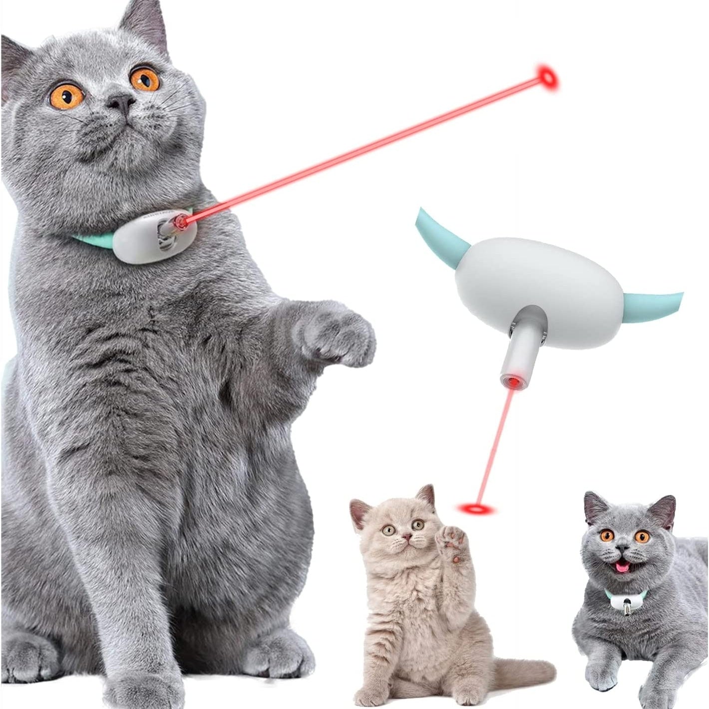 Automatisches Katzenspielzeug Smartes Laserhalsband